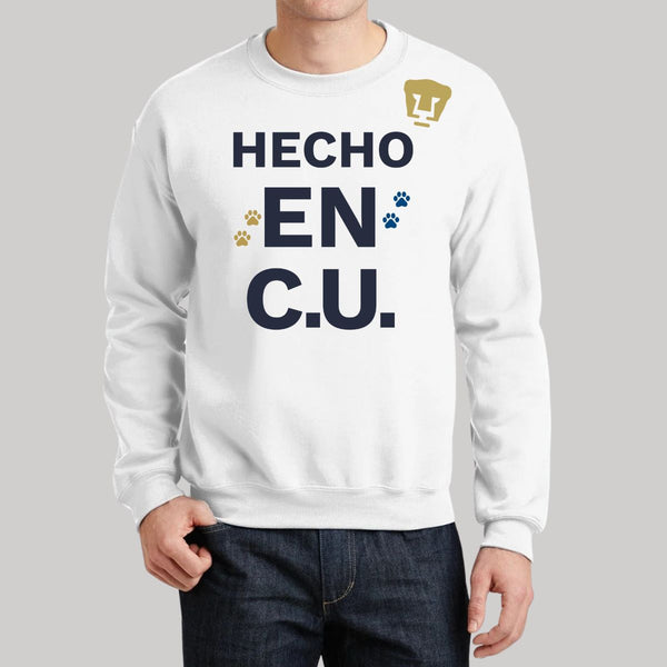 Sudadera Hombre Pumas UNAM Hecho en C.U. DTG-Vinil