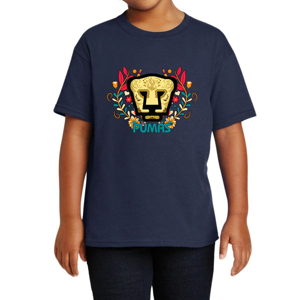 Playera Niños Pumas UNAM Día de Muertos