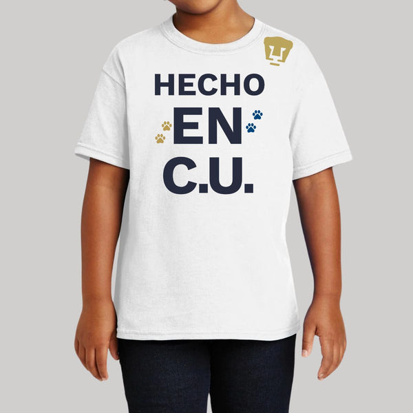 Playera Niños Pumas UNAM Hecho en C.U. DTG-Vinil