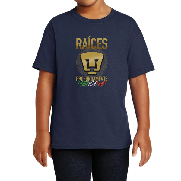 Playera Niños Pumas UNAM Raíces