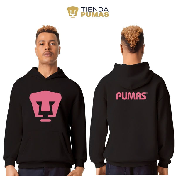 Sudadera Hombre Hoodie Pro Dry Pumas UNAM Logo Rosa