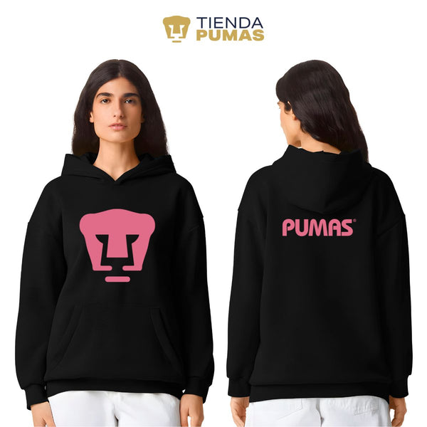 Sudadera Mujer Hoodie Pro Dry Pumas UNAM Logo Rosa