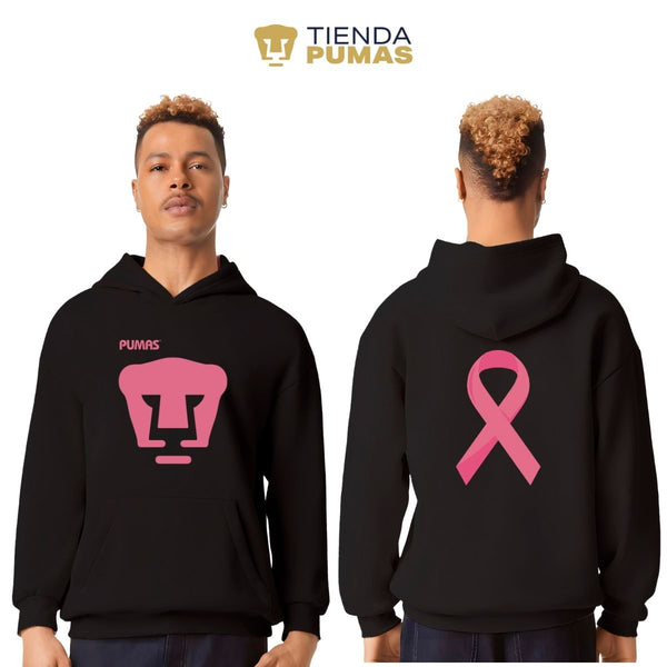 Sudadera Hombre Hoodie Pro Dry Pumas UNAM Mes Rosa