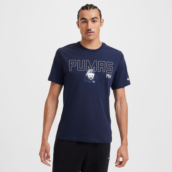 Playera de fútbol Pumas UNAM Nike para hombre Heritage