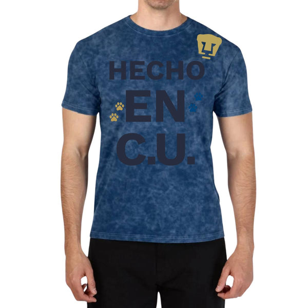 Playera Hombre Mineral Wash Pumas UNAM Hecho en CU