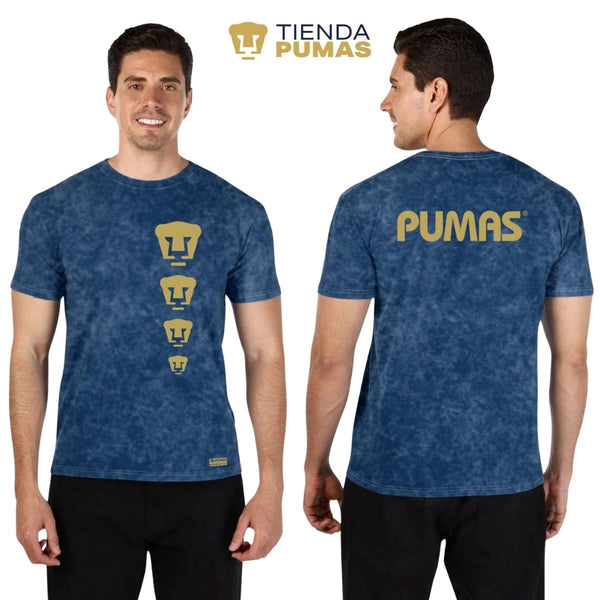 Playera Hombre Mineral Wash Pumas UNAM Ed Lmt 3 Vinil