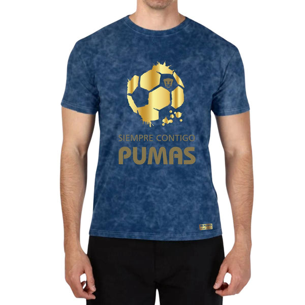 Playera Hombre Mineral Wash Pumas UNAM Ed Lmt 2 Siempre contigo