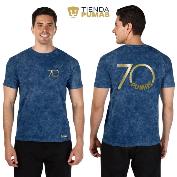 Playera Hombre Mineral Wash Pumas UNAM 70 aniv Ed Lmt 4