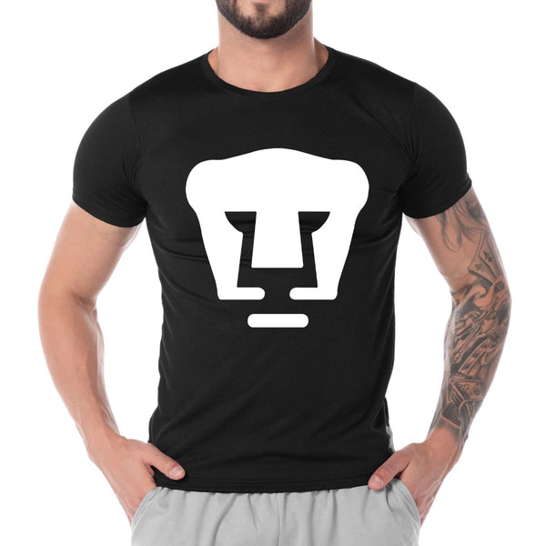 Playera Transpirable Hombre Pumas UNAM Logo blanco