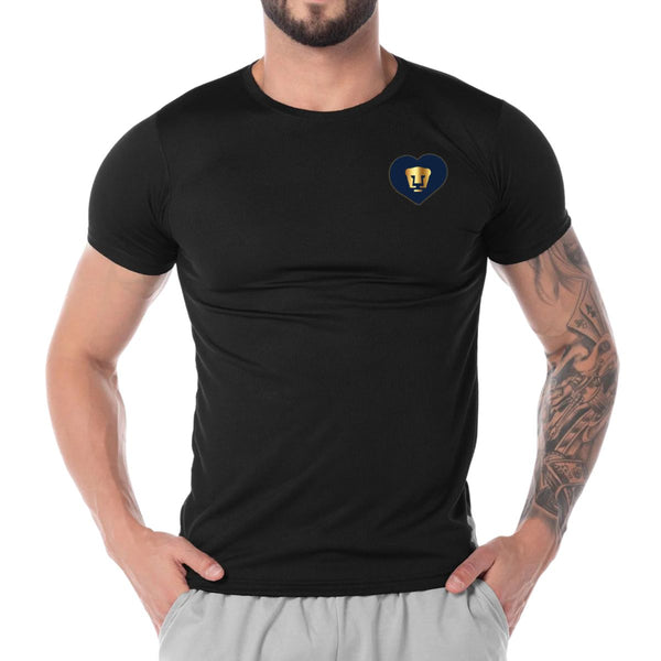 Playera Transpirable Hombre Pumas UNAM Corazón bordado