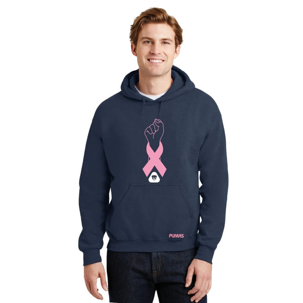 Sudadera Hombre Hoodie Pumas UNAM Lucha Cáncer Mama