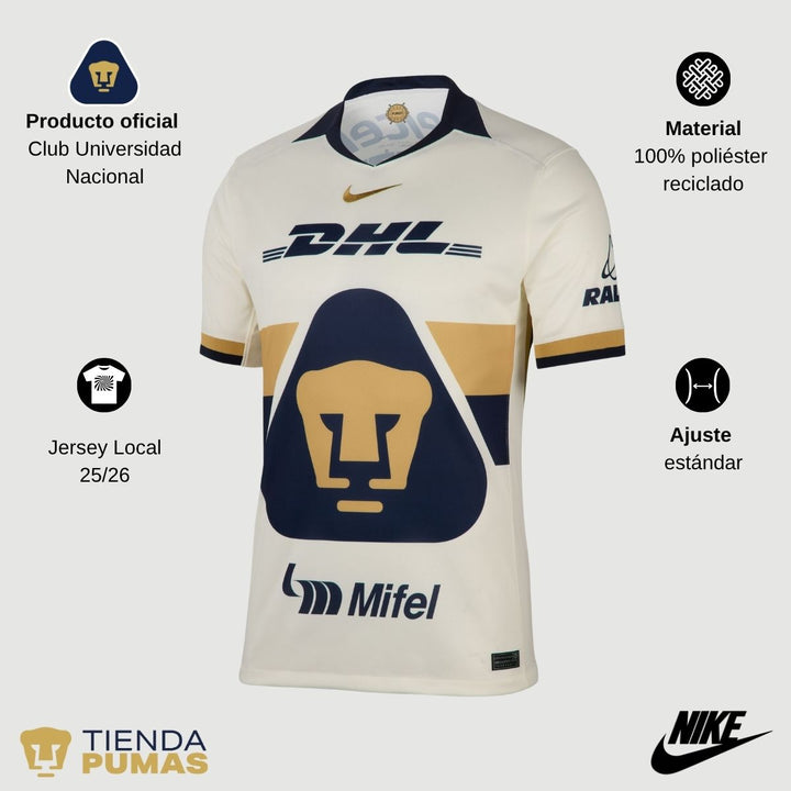 Uniforme De Pumas Dorado Jersey Pumas Dorado Jersey Local Nike