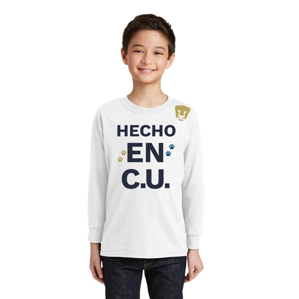 Playera M Larga Niños Pumas UNAM Hecho en CU