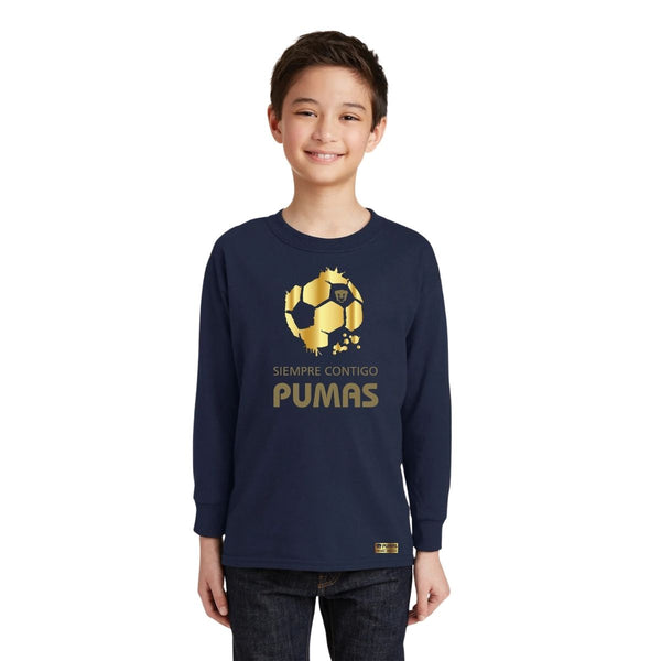 Playera M Larga Niños Pumas UNAM Ed Lmt 2 Siempre contigo