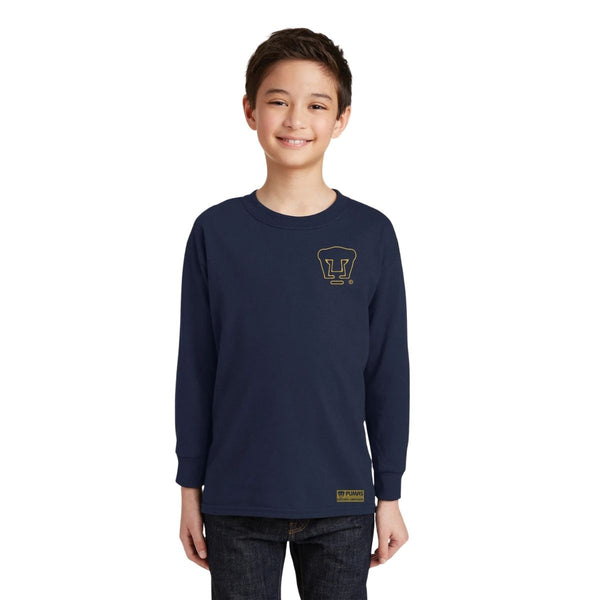 Playera M Larga Niños Pumas UNAM Cuádruple Pumas