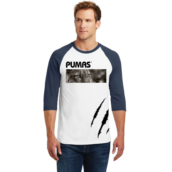 Playera Raglán Manga 3/4 Hombre Pumas UNAM Enfoque