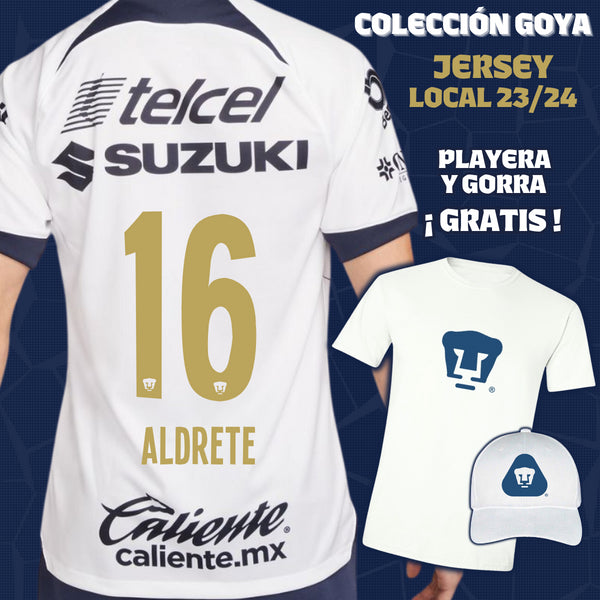 16 Adrián Aldrete - Goya Men's Collection - Home Jersey + Gift T-shirt and Cap