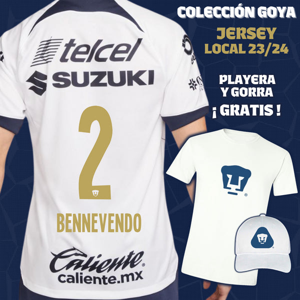 2 Pablo Bennevendo - Goya Men's Collection - Home Jersey + Gift T-shirt and Cap