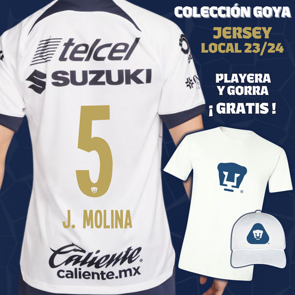 5 Jesús Molina - Goya Men's Collection - Home Jersey + Gift T-shirt and Cap