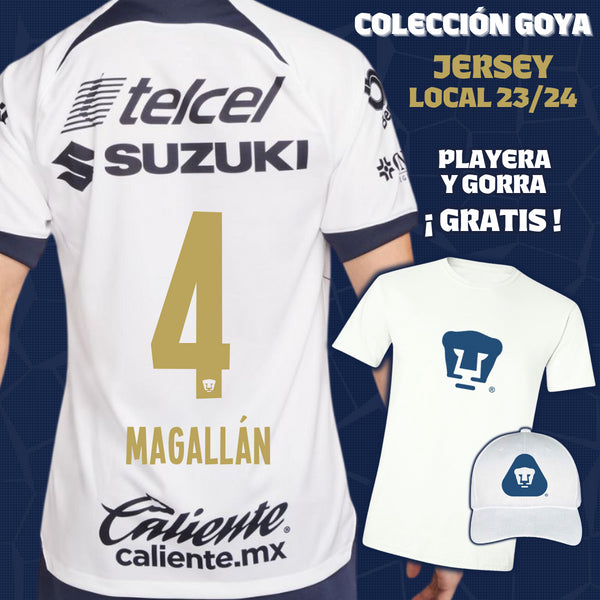 4 Lisandro Magallán - Goya Men's Collection - Home Jersey + Gift T-shirt and Cap