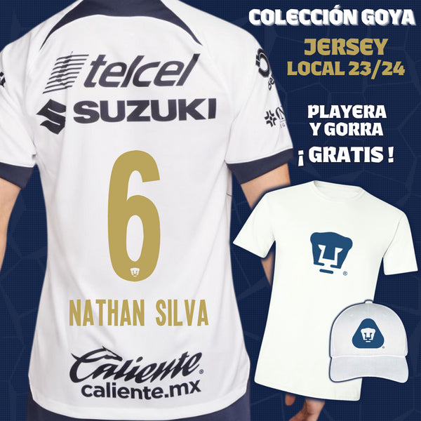6 Nathanael Da Silva - Colección Goya Hombre - Jersey Local + Playera y Gorra de Regalo