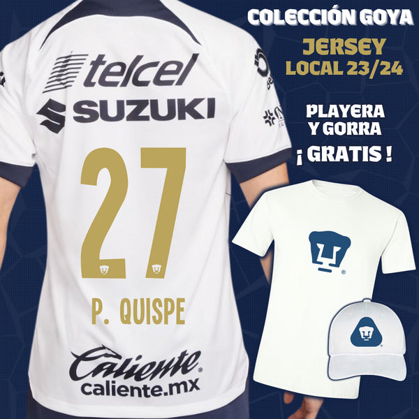 27 Piero Quispe - Colección Goya Hombre - Jersey Local + Playera y Gorra de Regalo