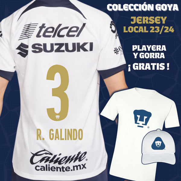 3 Ricardo Galindo - Colección Goya Hombre - Jersey Local + Playera y Gorra de Regalo