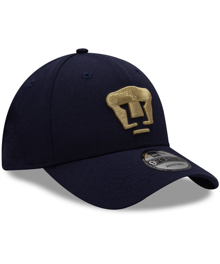 Gorra New Era 9FORTY Pumas UNAM - Azul Marino Claro (Core)