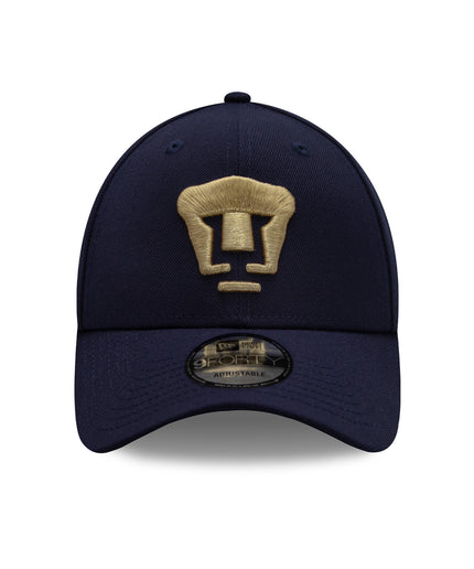 Gorra New Era 9FORTY Pumas UNAM - Azul Marino Claro (Core)
