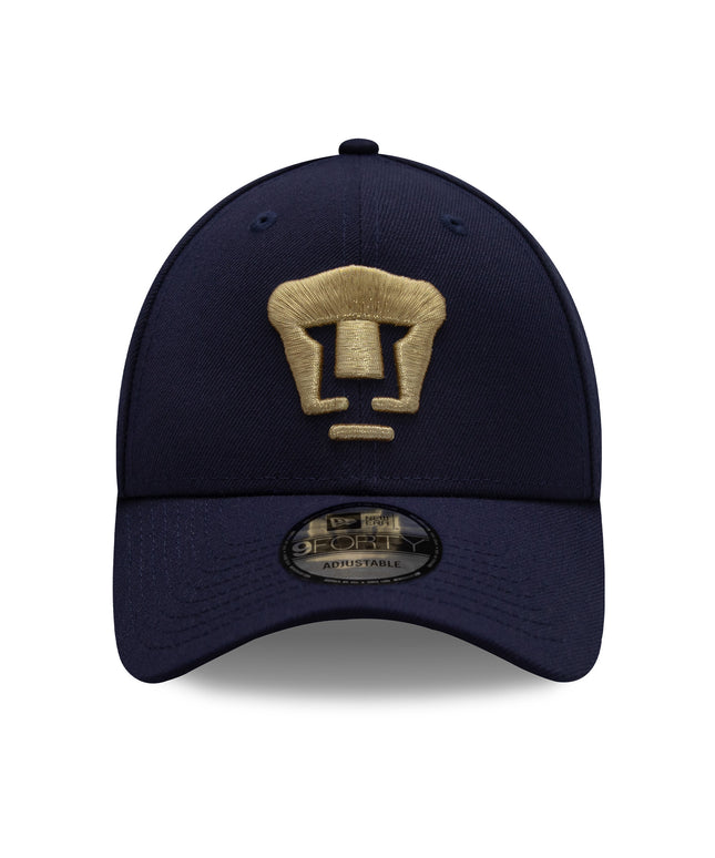 Gorra New Era 9FORTY Pumas UNAM - Azul Marino Claro (Core)