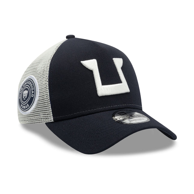Gorra New Era 9FORTY A-Frame Trucker Pumas UNAM - Negra