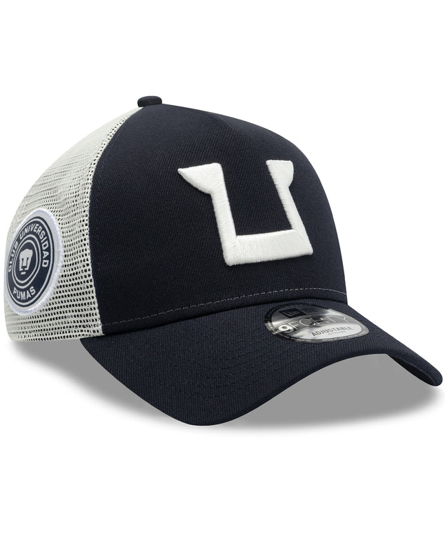 Gorra New Era 9FORTY A-Frame Trucker Pumas UNAM - Negra