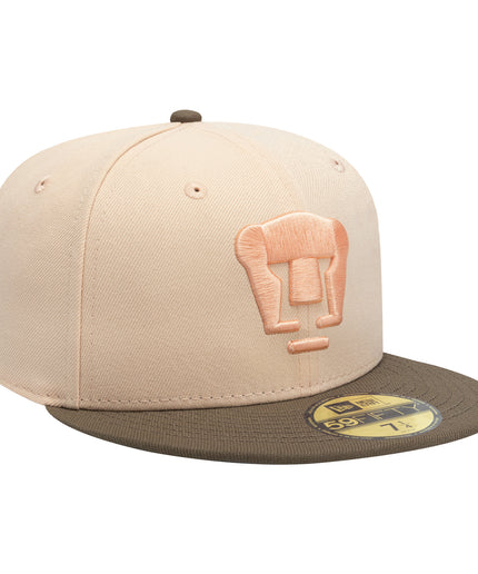 Gorra New Era 59FIFTY Cerrada Pumas UNAM - Beige