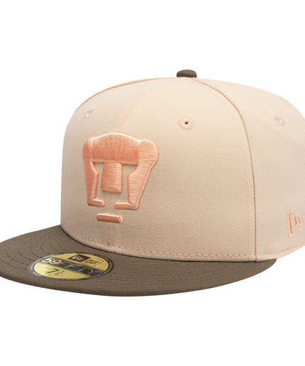 Gorra New Era 59FIFTY Cerrada Pumas UNAM - Beige