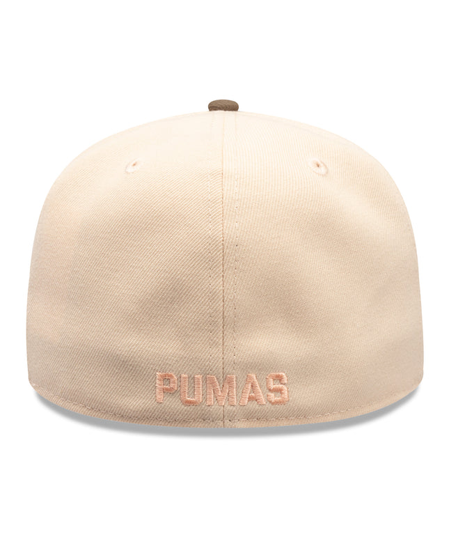 Gorra New Era 59FIFTY Cerrada Pumas UNAM - Beige
