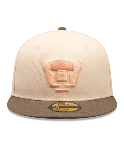 Gorra New Era 59FIFTY Cerrada Pumas UNAM - Beige