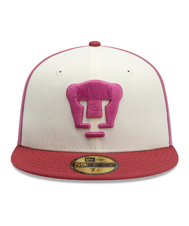Gorra New Era 59FIFTY Cerrada Pumas UNAM - Rosa