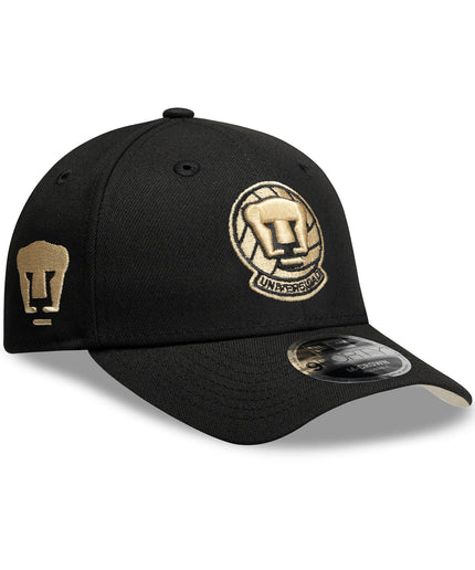 Gorra New Era 9FORTY Pumas UNAM - Negra Básica