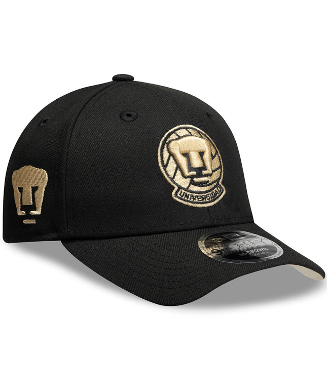 Gorra New Era 9FORTY Pumas UNAM - Negra Básica