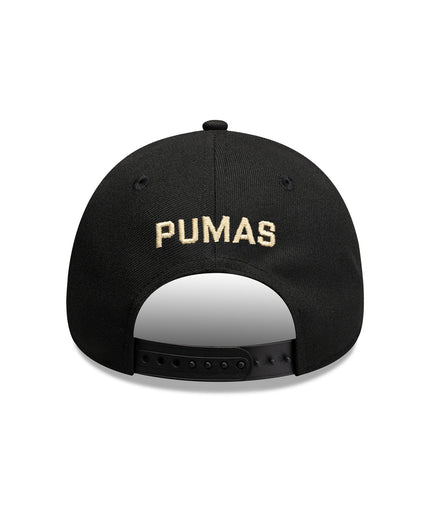 Gorra New Era 9FORTY Pumas UNAM - Negra Básica