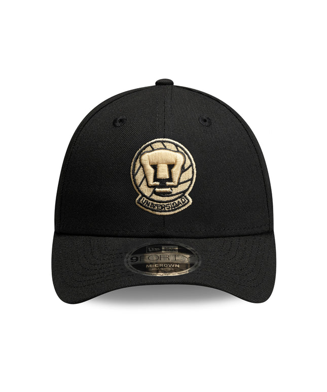 Gorra New Era 9FORTY Pumas UNAM - Negra Básica