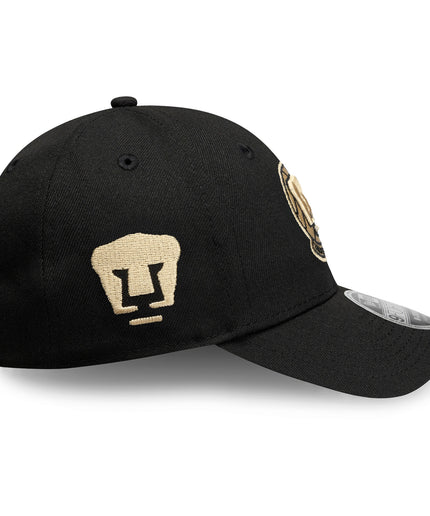 Gorra New Era 9FORTY Pumas UNAM - Negra Básica