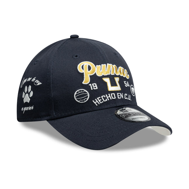 Gorra New Era 9FORTY Pumas UNAM - Azul Edición Pasión