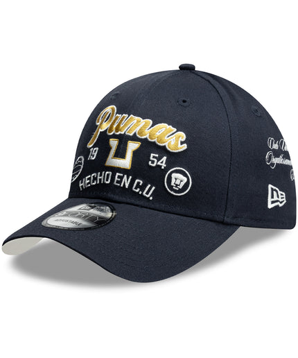Gorra New Era 9FORTY Pumas UNAM - Azul Edición Pasión
