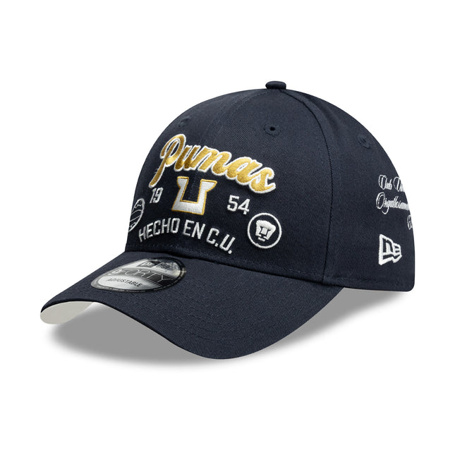 Gorra New Era 9FORTY Pumas UNAM - Azul Edición Pasión