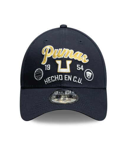 Gorra New Era 9FORTY Pumas UNAM - Azul Edición Pasión