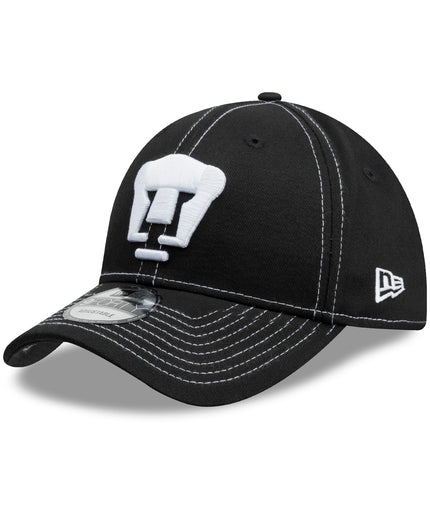 Gorra New Era 9TWENTY Pumas UNAM - Negra Costura en Contraste