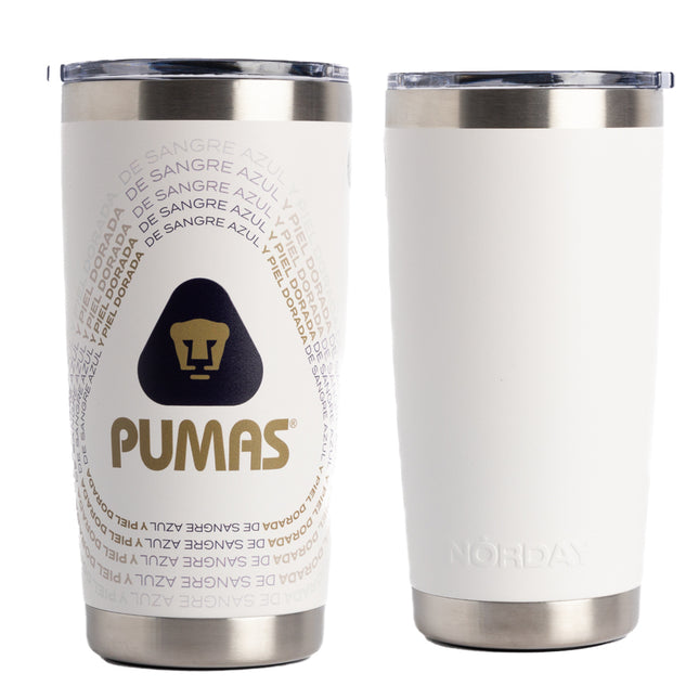 Vaso Termico 30 oz Pumas - Blanco