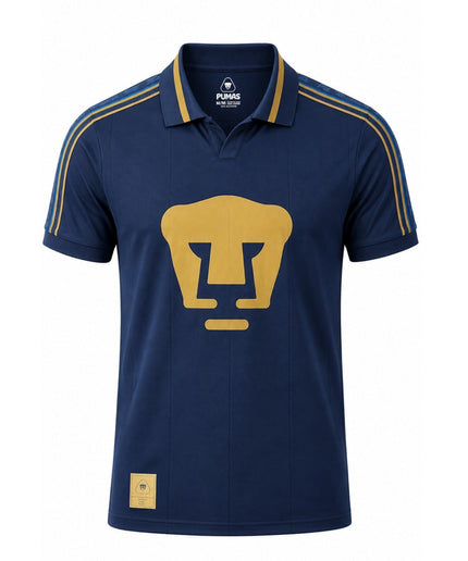 Camiseta Deportiva Polo Manga Corta De Hombre Pumas Retro