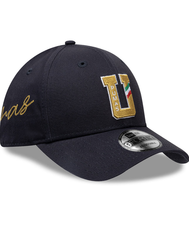 GORRA NEW ERA 9FORTY PUMAS UNAM PARCHE LATERAL TEMPORADA – AZUL